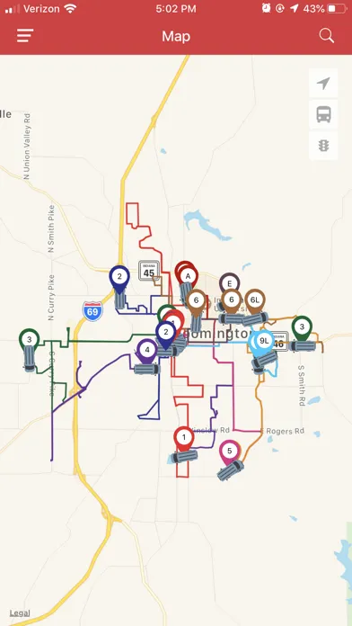 Captures d'écran de DoubleMap Bus Tracker