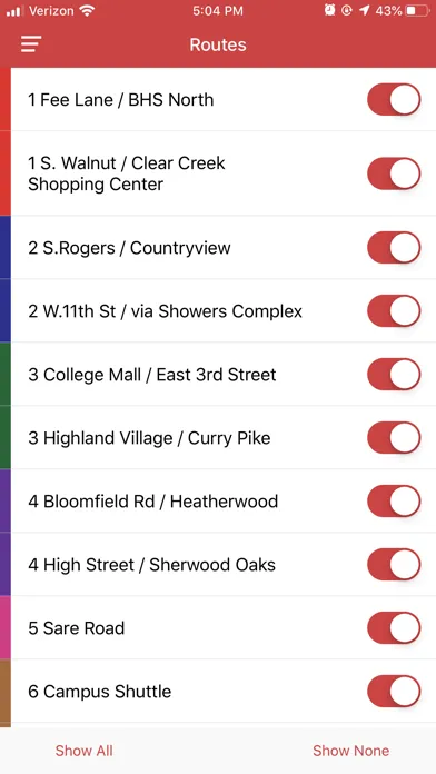 Captures d'écran de DoubleMap Bus Tracker
