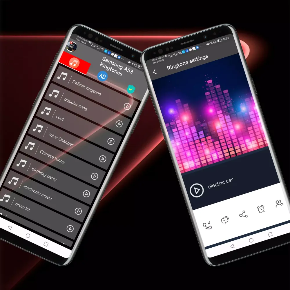 Tangkapan skrin Samsung Galaxy A53 Ringtones