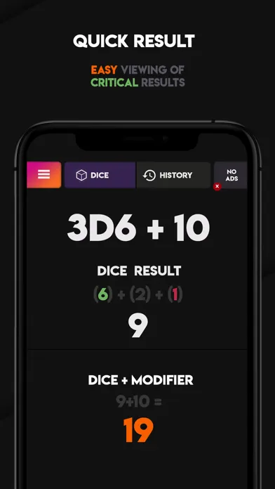 ภาพหน้าจอของ Rolld - Dice Roller