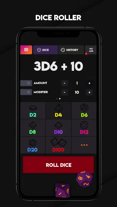 ภาพหน้าจอของ Rolld - Dice Roller