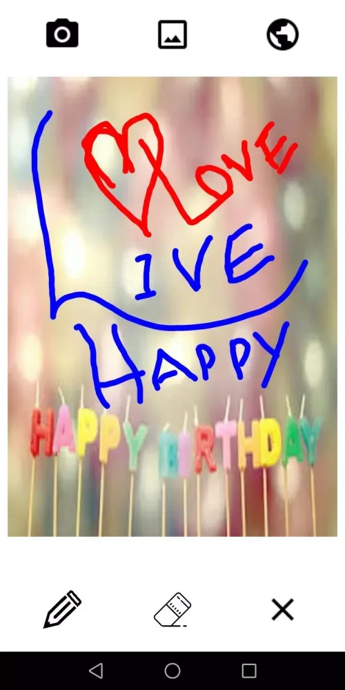 Draw on photo: Draw on photo w Screenshots