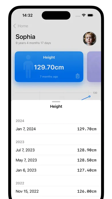 Grow Up - Kids Growth Tracker应用截图