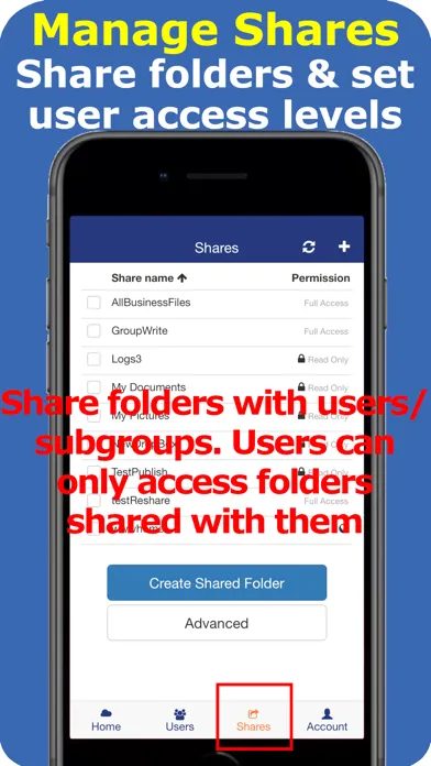 DriveHQ Cloud FTP Server 스크린샷
