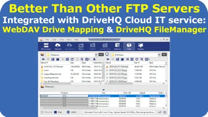 DriveHQ Cloud FTP Server 스크린샷