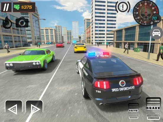 Police Chase Car Driving 3D iPad 应用截图