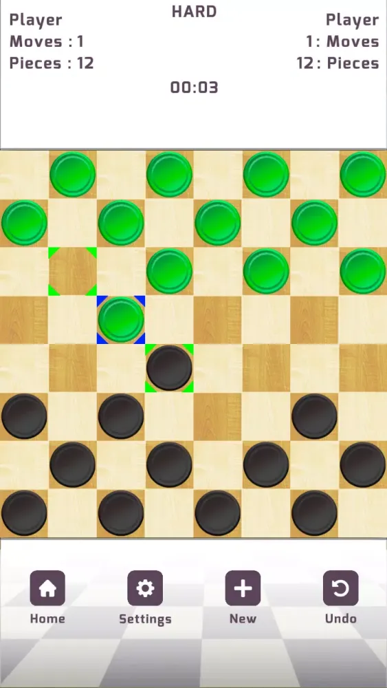 Ảnh chụp màn hình của Checkers Classic