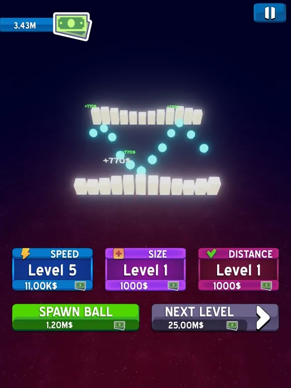 Captures d'écran de Increment Balls iPad 