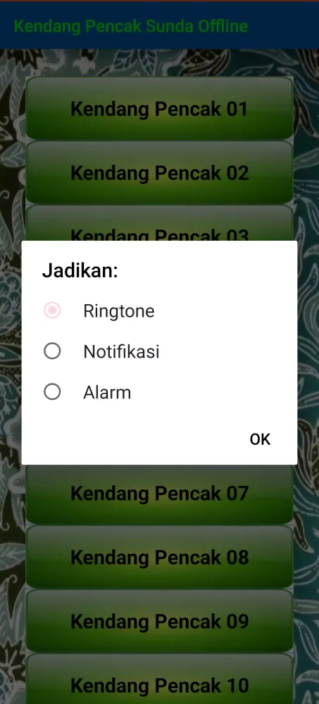 Tangkapan skrin Kendang Pencak Sunda Offline