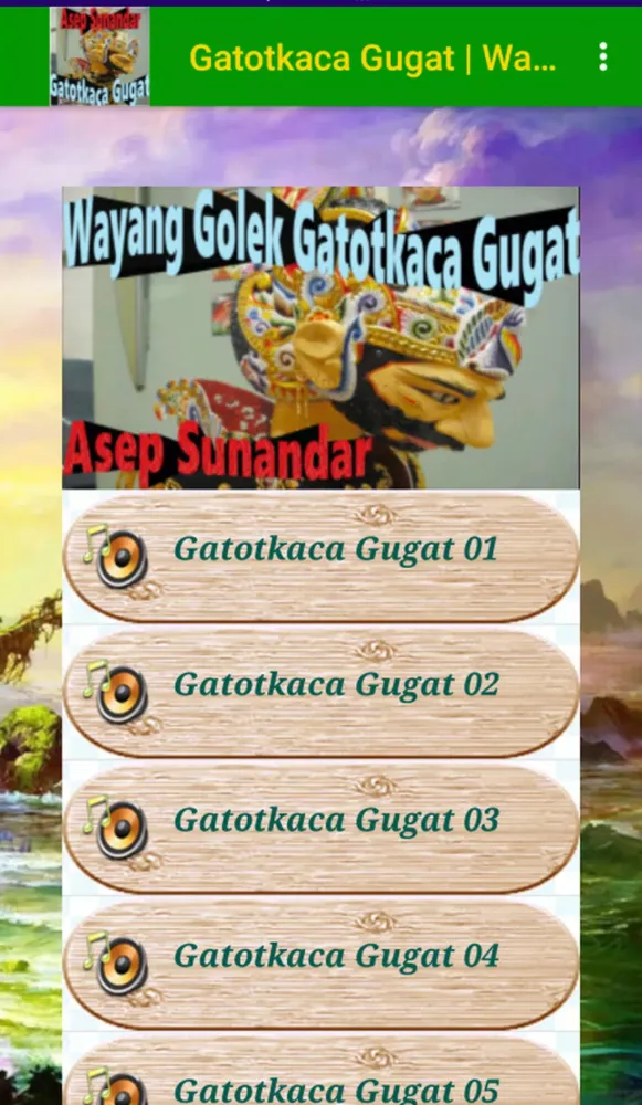 ภาพหน้าจอของ Gatotkaca Gugat Wayang Golek