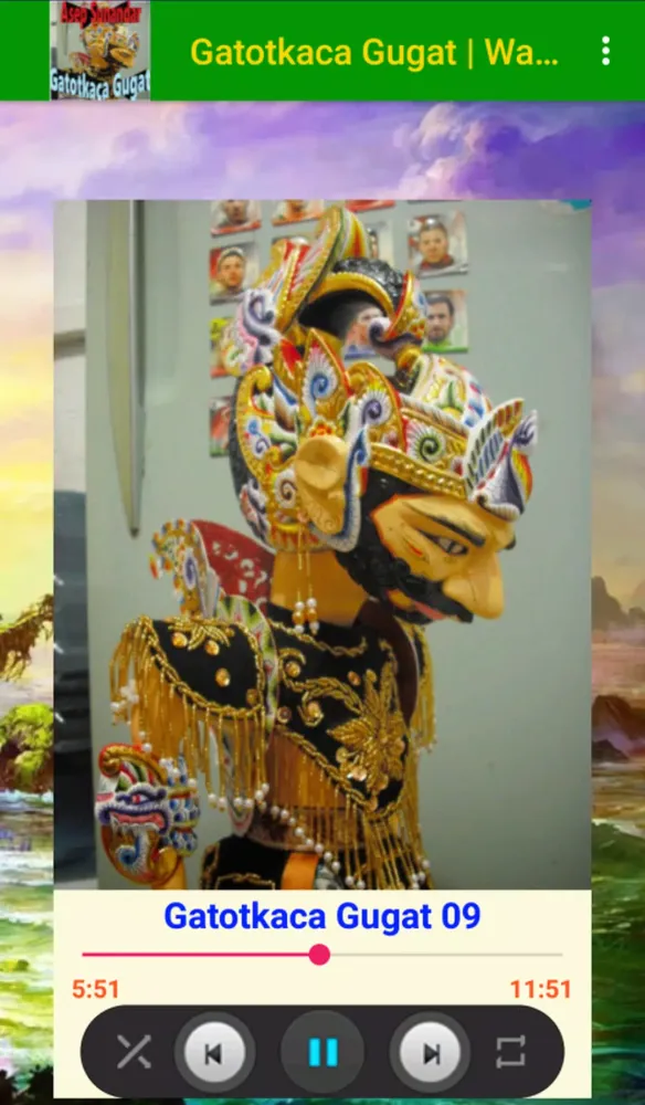 ภาพหน้าจอของ Gatotkaca Gugat Wayang Golek