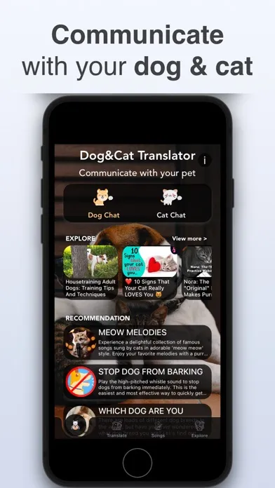Capturas de pantalla de Dog & Cat Translator: Pet Chat