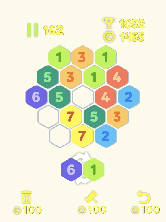 Make 7 In Hexagon iPad  سکرین شاٹس
