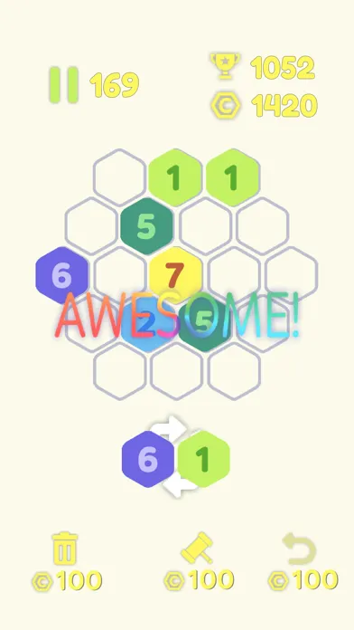 Make 7 In Hexagon سکرین شاٹس