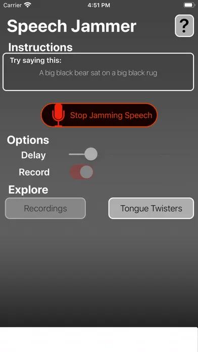 ภาพหน้าจอของ Speech Jammer