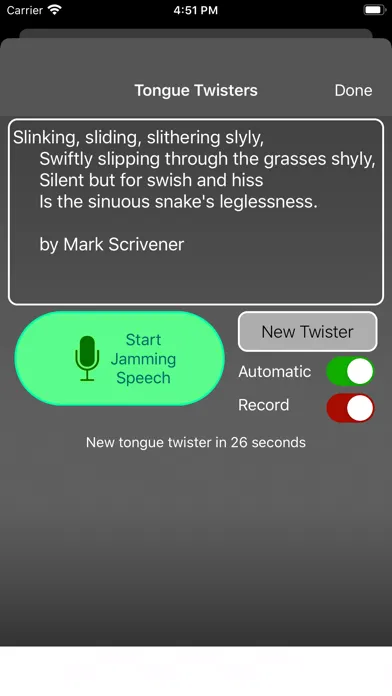 ภาพหน้าจอของ Speech Jammer