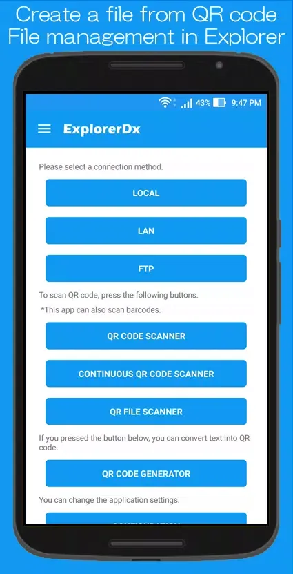 تصاویر Explorer Dx -Manage QR & File-