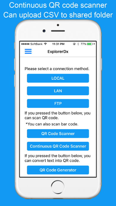 Ảnh chụp màn hình của ExplorerDx -ManageQRCode&File-