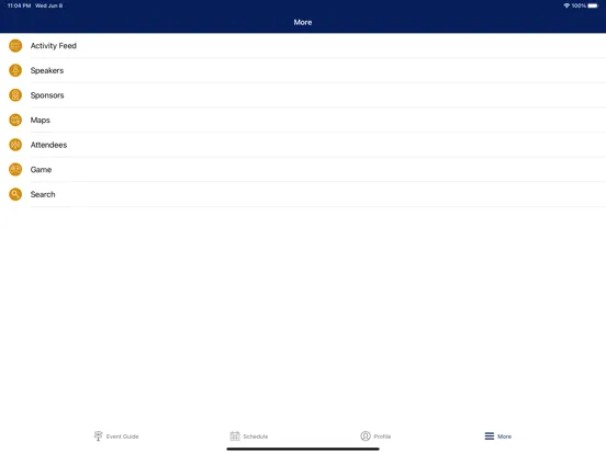 EBI Events iPad 應用截圖