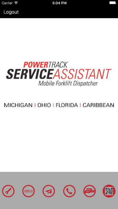 Capturas de tela do PowerTrack Service Assistant