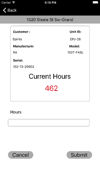Capturas de tela do PowerTrack Service Assistant