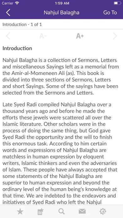 Nahj al-Balagha Ekran Görüntüleri