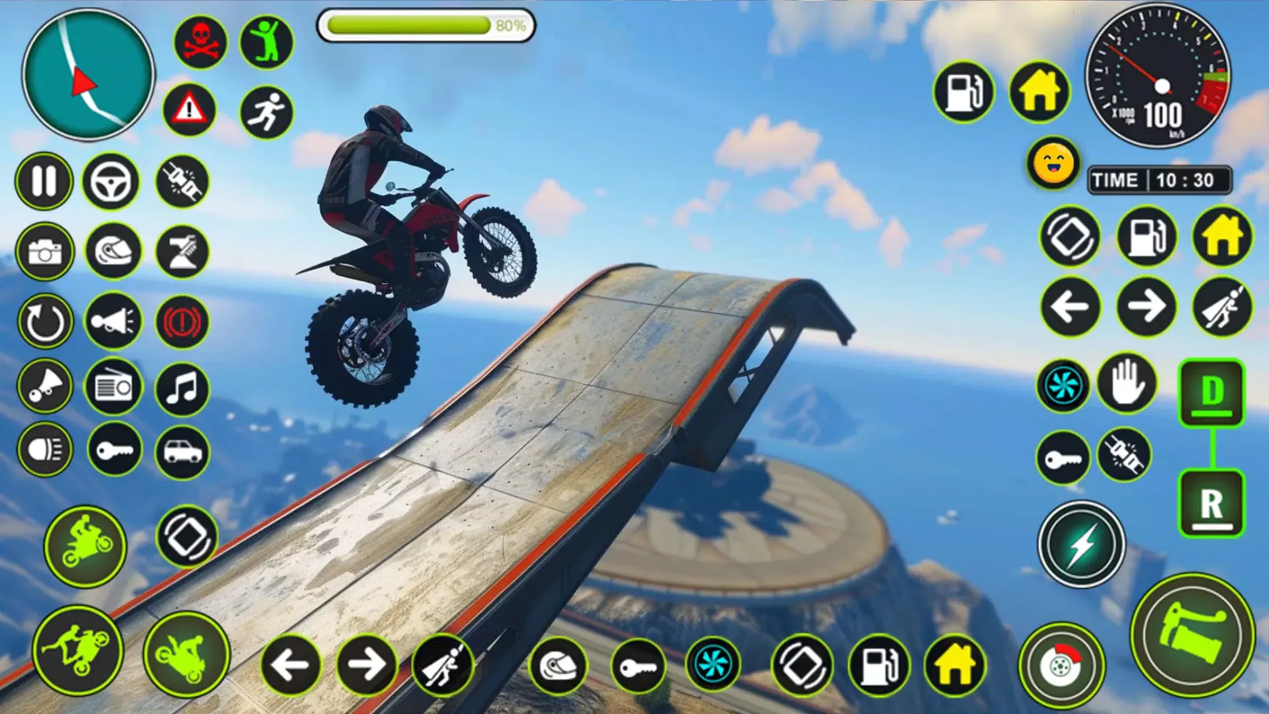 Mega Ramp Moto Stunt Bike Game应用截图