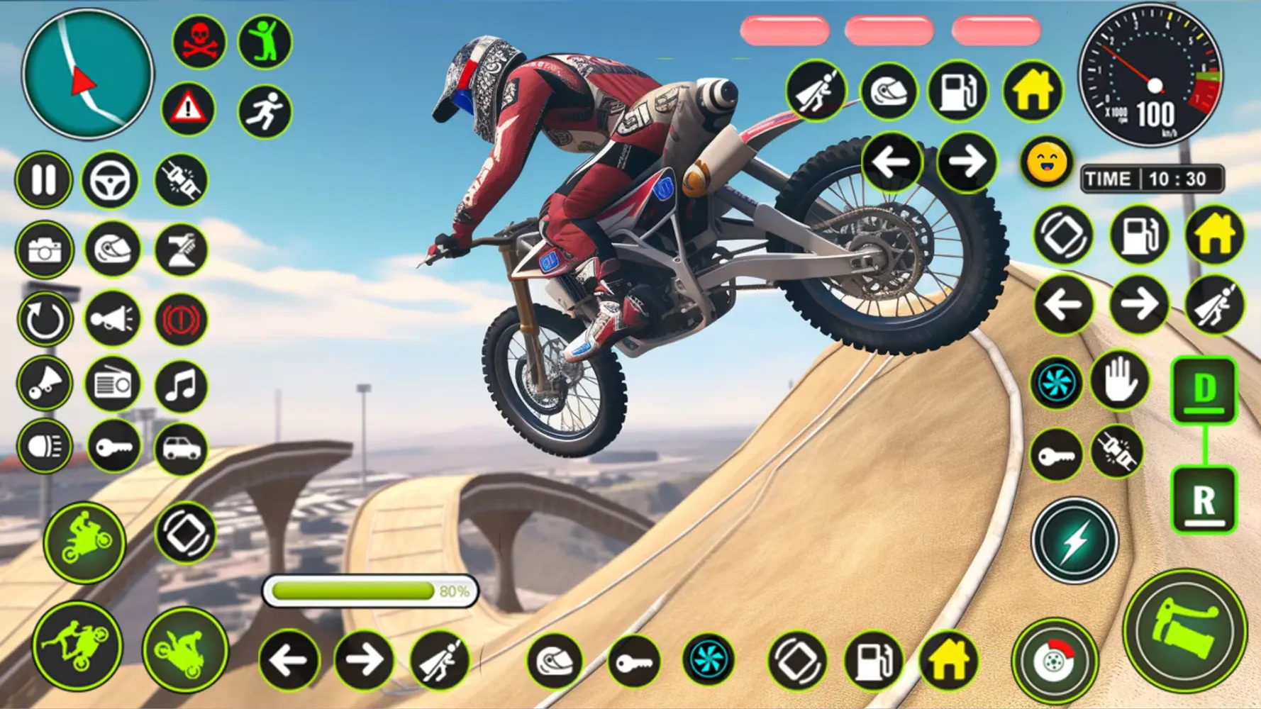 Mega Ramp Moto Stunt Bike Game应用截图