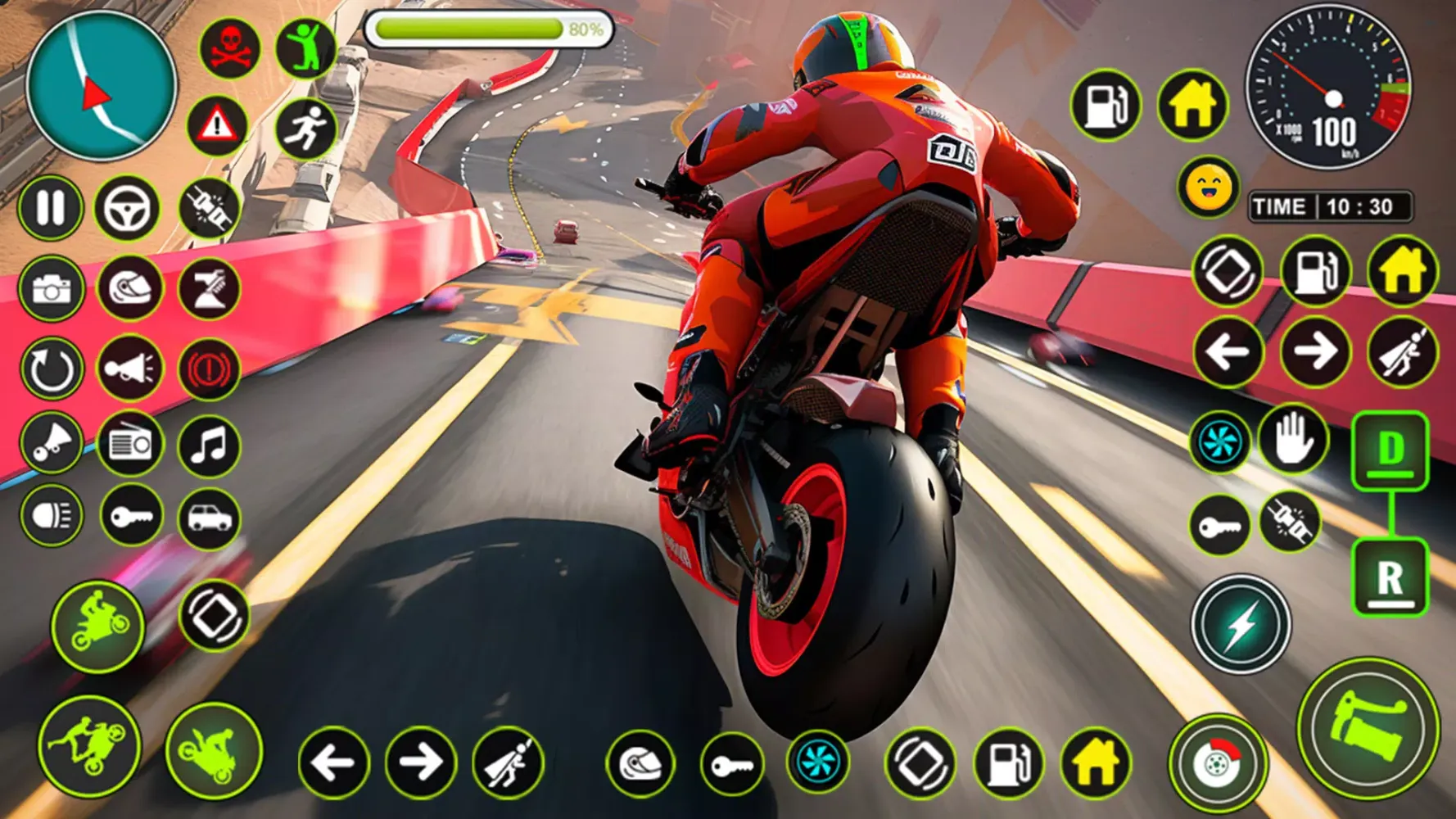 Mega Ramp Moto Stunt Bike Game应用截图