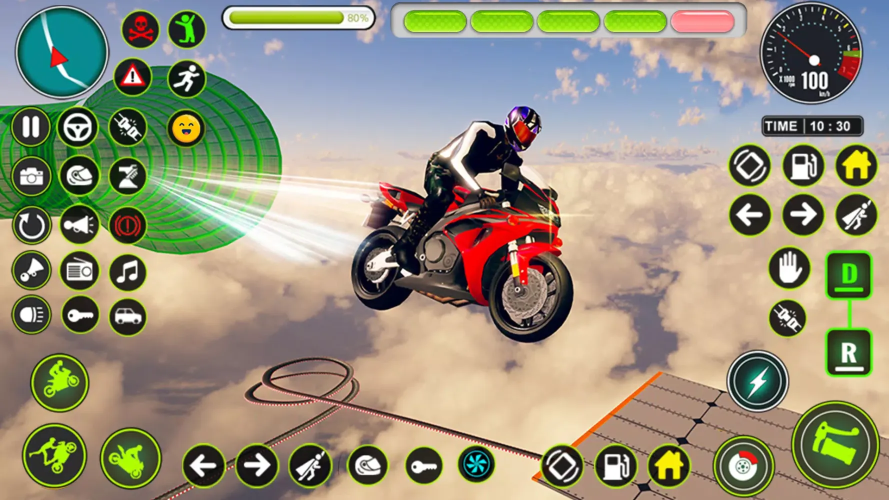 Mega Ramp Moto Stunt Bike Game应用截图