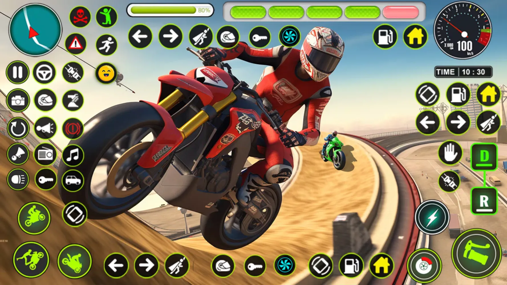 Mega Ramp Moto Stunt Bike Game应用截图