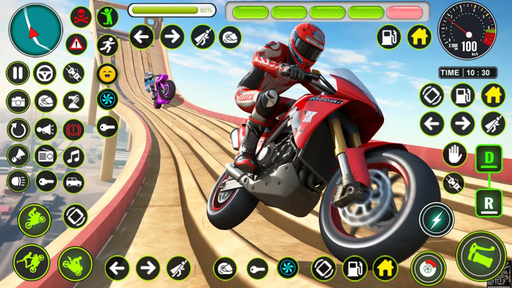 Mega Ramp Moto Stunt Bike Game应用截图