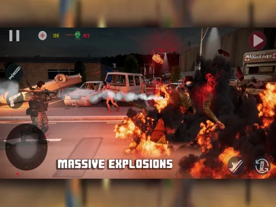 Captures d'écran de Attack Of The Dead — Epic Game iPad 