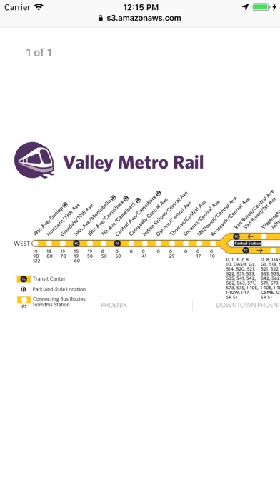 Ảnh chụp màn hình của Alert Valley Metro®