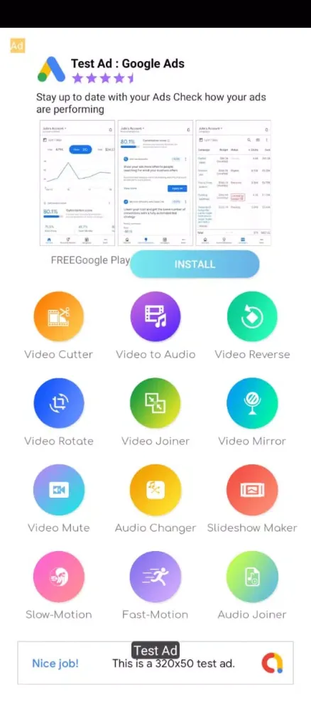 Tangkapan skrin EN video editor