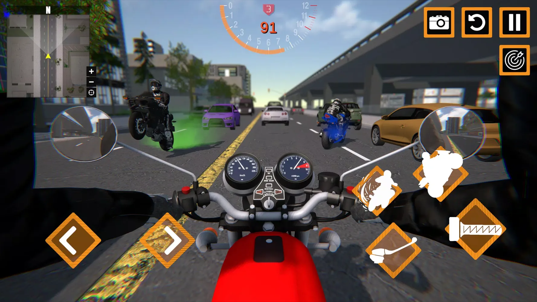 Motorcycle Sim: Multi 스크린샷