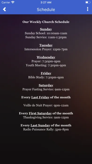 Ảnh chụp màn hình của EPA Church - Puissance Radio
