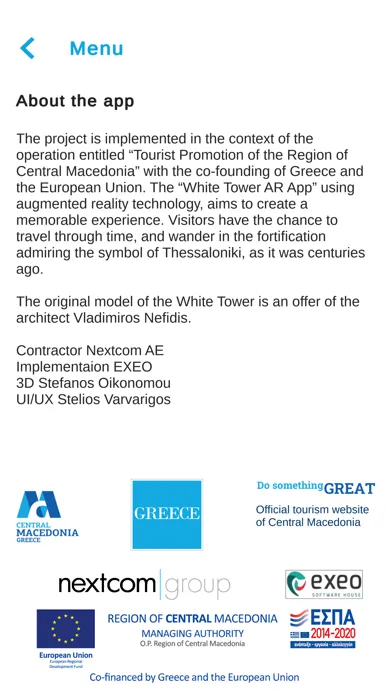 Скриншоты WhiteTowerARApp
