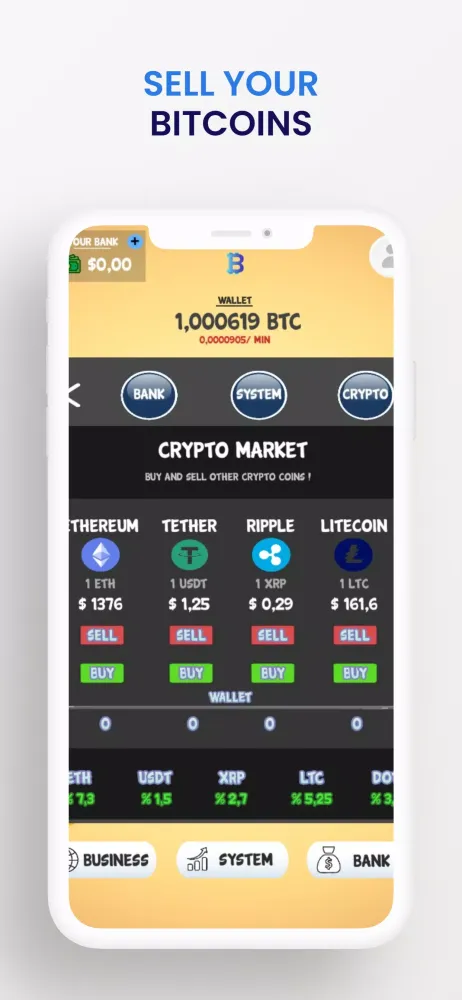 Capturas de tela do Crypto Mining Simulator