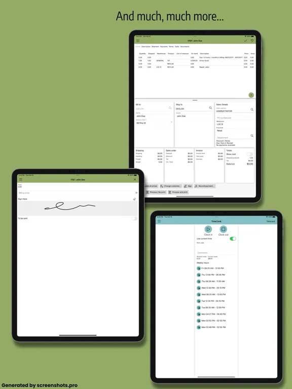 Ảnh chụp màn hình của MyEBMS iPad 