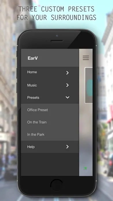 EarV - Blend your music with your environment স্ক্রিনশট