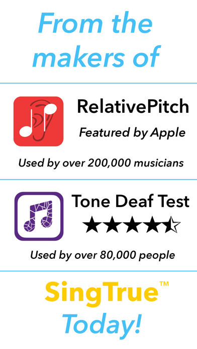 SingTrue: Learn to sing in tune, pitch perfect应用截图