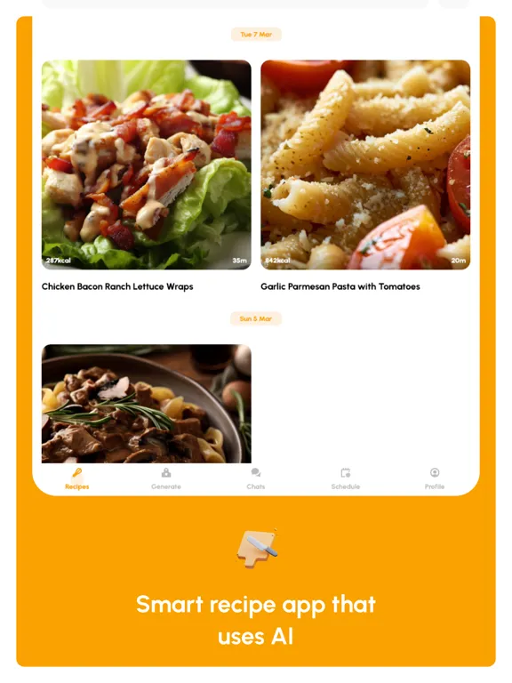 EatAI: Tasty Recipe Suggestion iPad  Screenshots