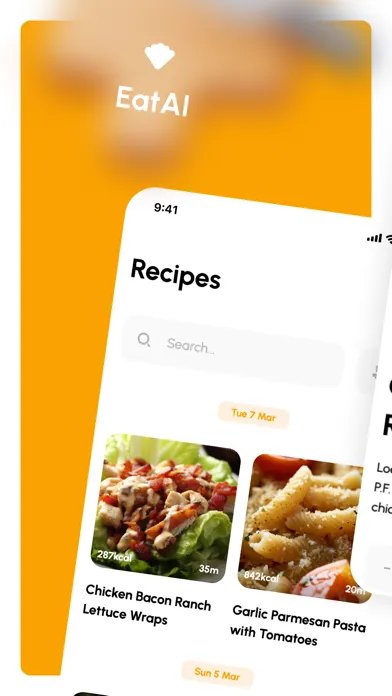 EatAI: Tasty Recipe Suggestion Screenshots