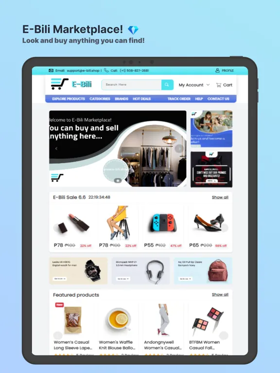 Zrzuty ekranu E-Bili iPad 
