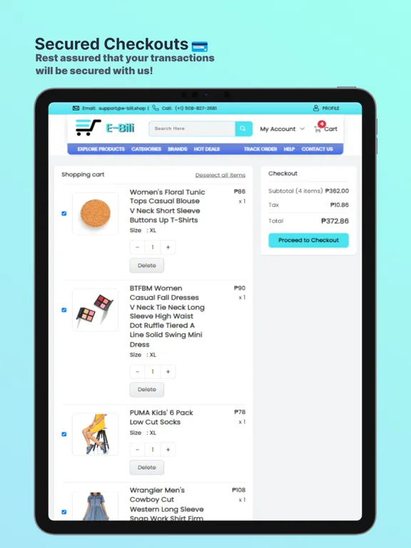 Zrzuty ekranu E-Bili iPad 
