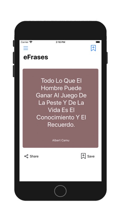 Tangkapan layar Daily Phrases, eFrases Quotes