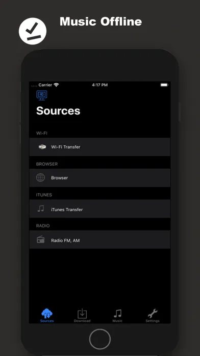 Tangkapan skrin Offline Music Mp3: TuMusic