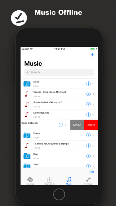 Zrzuty ekranu Offline Music Mp3: TuMusic