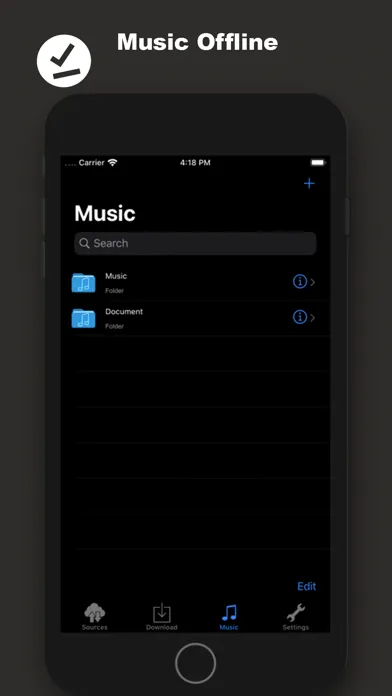 Tangkapan skrin Offline Music Mp3: TuMusic